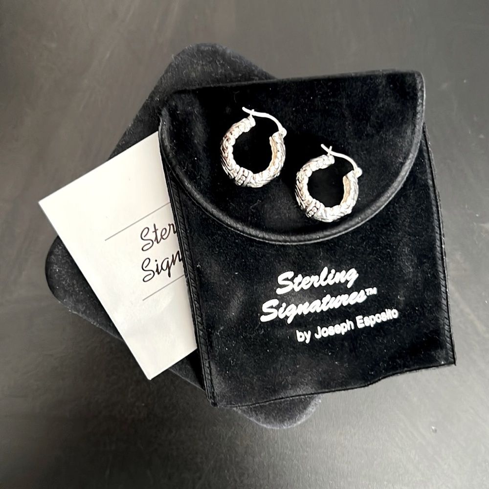 Sterling signatures Joseph Esposito earrings silver jewelry sterling silver 9.25